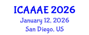 International Conference on Aeronautical and Aerospace Engineering (ICAAAE) January 12, 2026 - San Diego, United States