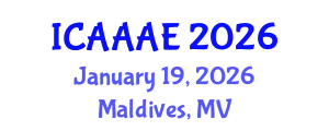 International Conference on Aeronautical and Aerospace Engineering (ICAAAE) January 19, 2026 - Maldives, Maldives