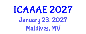 International Conference on Aeronautical and Aerospace Engineering (ICAAAE) January 23, 2027 - Maldives, Maldives