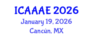 International Conference on Aeronautical and Aerospace Engineering (ICAAAE) January 19, 2026 - Cancún, Mexico
