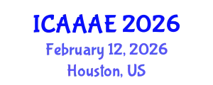 International Conference on Aeronautical and Aerospace Engineering (ICAAAE) February 12, 2026 - Houston, United States