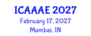 International Conference on Aeronautical and Aerospace Engineering (ICAAAE) February 17, 2027 - Mumbai, India
