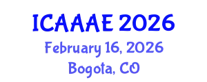 International Conference on Aeronautical and Aerospace Engineering (ICAAAE) February 16, 2026 - Bogota, Colombia