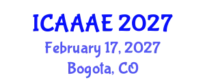 International Conference on Aeronautical and Aerospace Engineering (ICAAAE) February 17, 2027 - Bogota, Colombia