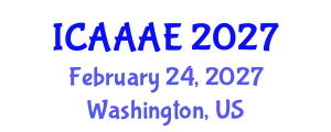 International Conference on Aeronautical and Aerospace Engineering (ICAAAE) February 24, 2027 - Washington, United States