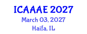 International Conference on Aeronautical and Aerospace Engineering (ICAAAE) March 03, 2027 - Haifa, Israel