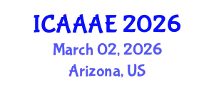 International Conference on Aeronautical and Aerospace Engineering (ICAAAE) March 02, 2026 - Arizona, United States