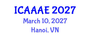 International Conference on Aeronautical and Aerospace Engineering (ICAAAE) March 10, 2027 - Hanoi, Vietnam