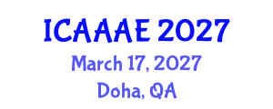 International Conference on Aeronautical and Aerospace Engineering (ICAAAE) March 17, 2027 - Doha, Qatar