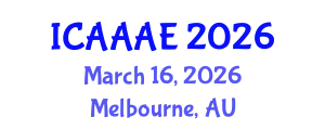 International Conference on Aeronautical and Aerospace Engineering (ICAAAE) March 16, 2026 - Melbourne, Australia