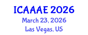 International Conference on Aeronautical and Aerospace Engineering (ICAAAE) March 23, 2026 - Las Vegas, United States