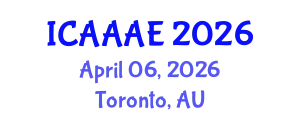 International Conference on Aeronautical and Aerospace Engineering (ICAAAE) April 06, 2026 - Toronto, Australia