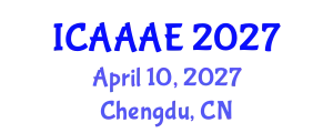 International Conference on Aeronautical and Aerospace Engineering (ICAAAE) April 10, 2027 - Chengdu, China