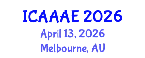 International Conference on Aeronautical and Aerospace Engineering (ICAAAE) April 13, 2026 - Melbourne, Australia