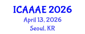 International Conference on Aeronautical and Aerospace Engineering (ICAAAE) April 13, 2026 - Seoul, Republic of Korea