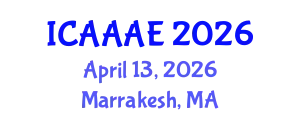 International Conference on Aeronautical and Aerospace Engineering (ICAAAE) April 13, 2026 - Marrakesh, Morocco