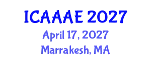 International Conference on Aeronautical and Aerospace Engineering (ICAAAE) April 17, 2027 - Marrakesh, Morocco