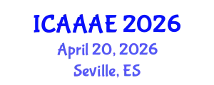International Conference on Aeronautical and Aerospace Engineering (ICAAAE) April 20, 2026 - Seville, Spain