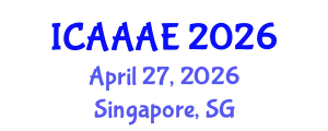 International Conference on Aeronautical and Aerospace Engineering (ICAAAE) April 27, 2026 - Singapore, Singapore