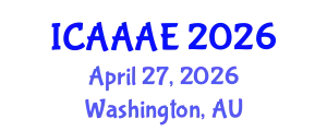 International Conference on Aeronautical and Aerospace Engineering (ICAAAE) April 27, 2026 - Washington, Australia