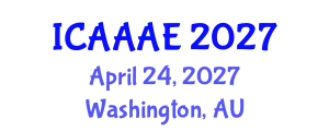 International Conference on Aeronautical and Aerospace Engineering (ICAAAE) April 24, 2027 - Washington, Australia