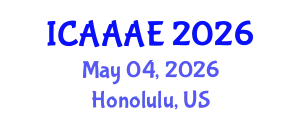 International Conference on Aeronautical and Aerospace Engineering (ICAAAE) May 04, 2026 - Honolulu, United States