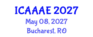 International Conference on Aeronautical and Aerospace Engineering (ICAAAE) May 08, 2027 - Bucharest, Romania