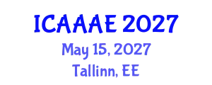 International Conference on Aeronautical and Aerospace Engineering (ICAAAE) May 15, 2027 - Tallinn, Estonia