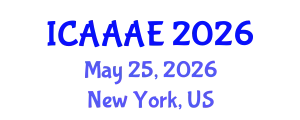 International Conference on Aeronautical and Aerospace Engineering (ICAAAE) May 25, 2026 - New York, United States