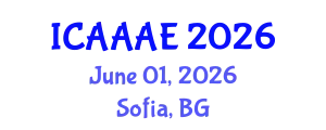 International Conference on Aeronautical and Aerospace Engineering (ICAAAE) June 01, 2026 - Sofia, Bulgaria