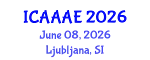 International Conference on Aeronautical and Aerospace Engineering (ICAAAE) June 08, 2026 - Ljubljana, Slovenia