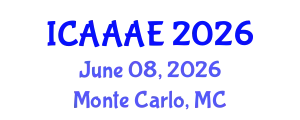 International Conference on Aeronautical and Aerospace Engineering (ICAAAE) June 08, 2026 - Monte Carlo, Monaco
