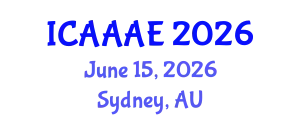 International Conference on Aeronautical and Aerospace Engineering (ICAAAE) June 15, 2026 - Sydney, Australia