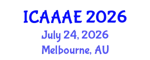 International Conference on Aeronautical and Aerospace Engineering (ICAAAE) July 24, 2026 - Melbourne, Australia