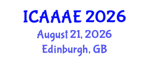 International Conference on Aeronautical and Aerospace Engineering (ICAAAE) August 21, 2026 - Edinburgh, United Kingdom