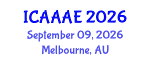 International Conference on Aeronautical and Aerospace Engineering (ICAAAE) September 09, 2026 - Melbourne, Australia