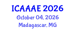 International Conference on Aeronautical and Aerospace Engineering (ICAAAE) October 04, 2026 - Madagascar, Madagascar