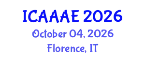 International Conference on Aeronautical and Aerospace Engineering (ICAAAE) October 04, 2026 - Florence, Italy