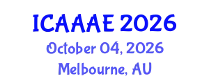 International Conference on Aeronautical and Aerospace Engineering (ICAAAE) October 04, 2026 - Melbourne, Australia
