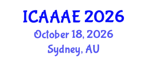 International Conference on Aeronautical and Aerospace Engineering (ICAAAE) October 18, 2026 - Sydney, Australia