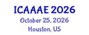 International Conference on Aeronautical and Aerospace Engineering (ICAAAE) October 25, 2026 - Houston, United States