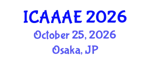 International Conference on Aeronautical and Aerospace Engineering (ICAAAE) October 25, 2026 - Osaka, Japan