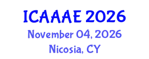 International Conference on Aeronautical and Aerospace Engineering (ICAAAE) November 04, 2026 - Nicosia, Cyprus