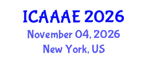International Conference on Aeronautical and Aerospace Engineering (ICAAAE) November 04, 2026 - New York, United States