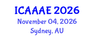 International Conference on Aeronautical and Aerospace Engineering (ICAAAE) November 04, 2026 - Sydney, Australia
