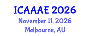 International Conference on Aeronautical and Aerospace Engineering (ICAAAE) November 11, 2026 - Melbourne, Australia