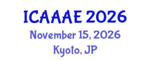 International Conference on Aeronautical and Aerospace Engineering (ICAAAE) November 15, 2026 - Kyoto, Japan