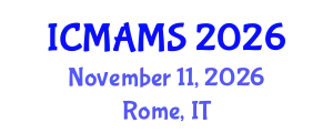 International Conference on Management and Marketing Sciences (ICMAMS) November 11, 2026 - Rome, Italy