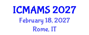 International Conference on Management and Marketing Sciences (ICMAMS) February 18, 2027 - Rome, Italy