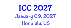 International Conference on Cataract (ICC) January 09, 2027 - Honolulu, United States